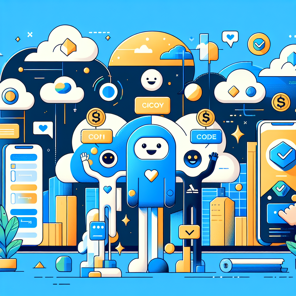 Featured image showcasing playful AI companions and vibrant colors representing cloud-based rent payment solutions, with personalization elements and whimsical designs in a fun, professional layout.