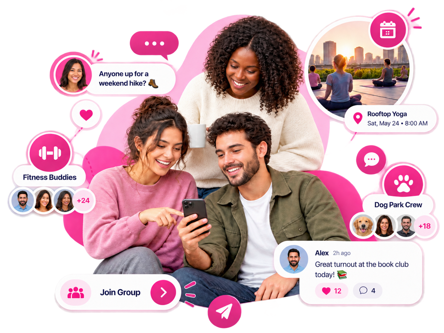 Unify LIV social groups and forums for resident communities